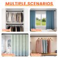 thumbnail image 6 of GARITIN Adjustable Tension Curtain Rod, 43.3-78.7 Inch No Drill Shower Curtain Rod for Window, Bathroom, Closet, Black Tension Rod, 6 of 7