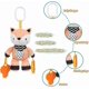 thumbnail image 4 of AIPIUBIUO QI Baby Hanging Toy Set,Cartoon Animal Stuffed Rattle Bell Carseat Toys,Crib Car Seat Travel Stroller Soft Plush Toys with Wind Chimes, Bear, 4 of 4
