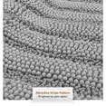 thumbnail image 5 of Clara Clark Chenille Super Absorbent Bath Mat - Extra Soft - Shower and Bath Room - Machine wash dry - Medium 20 X 32, Contour 22 X 19, Seat 18.5 X 19.5 - Silver, 5 of 8