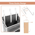 thumbnail image 4 of Over the Door Storage Organizer, 5 shelf Hanging Organizer with 5 Large Capacity Pockets, Anti Tilt 44 lb Load Behind Door Storage for Bedroom, Bathroom, Pantry, Nursery, Behind Door Storage, 4 of 7