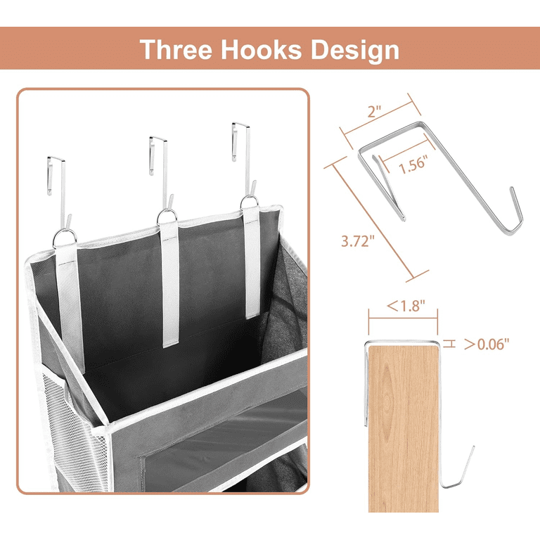 VONGEM Over-The-Door Organizer, 5 Shelf Hanging Storage photo 4