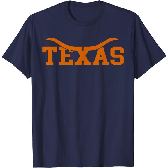 Texas USA Bull American Font T-Shirt