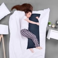thumbnail image 3 of Almohada corporal completa Utopia Bedding para adultos, color azul marino, 3 of 7
