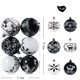 thumbnail image 3 of 6 piezas/caja de bolas navideñas de 6 cm para adornos colgantes de árbol de Navidad, decoración del hogar, adornos de fiesta de Año Nuevo 2025, regalos de Navidad, 3 of 5