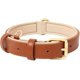 thumbnail image 1 of Leather Dog Collar, Adjustable Dog Collar Soft Padded Leather Cushion for Small, Medium or Large Dogs, Brown, M, 1 of 5