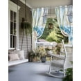 thumbnail image 4 of nqOlkjepod Outdoor Curtains for Patio Waterproof, Summer Ocean Outdoor Privacy Panels Grommet, Nautical Sea Shell Coral Wave Blackout Outside Curtains for Porch/Cabana/Pergola 54"x84", 1 Panel, 4 of 8