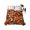 Red Orange Brown, variant on Twin Flat Sheet 66"x96", Maple Leaf Autumn Soft Lightweight Bedding Flat Sheets Only, Farmhouse Fall Botanical Leaves Brushed Microfiber Top Bed Sheet, Breathable StainResistant Bedsheets