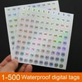 thumbnail image 3 of 3/4pcs Number Sticker Label for Nail Polish Color Gel Varnish 1-60/ 61-120/121-180 Marking Numbering Digital Label Manicure Tool X6E6, 3 of 9