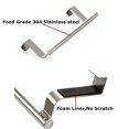 thumbnail image 2 of Barra única de acero inoxidable ultrafirme de 14 ", soporte para barra de toalla de cocina, gancho para puerta de baño, armario, cocina, inodoro, 2 of 8