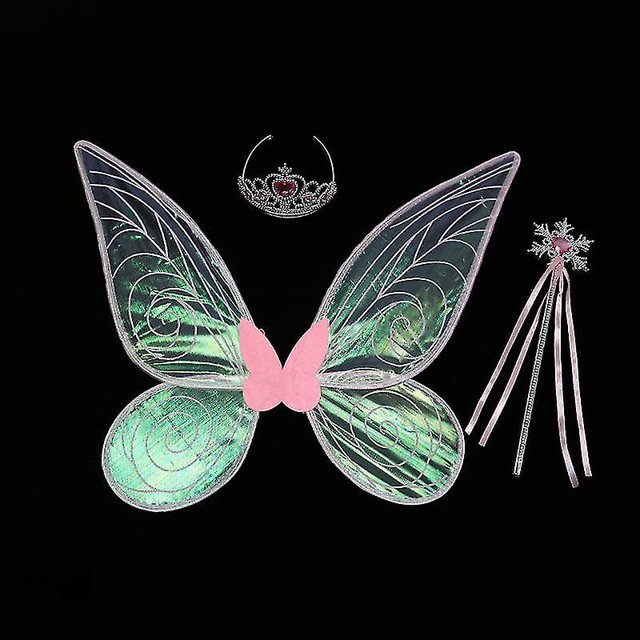 Accesorios de disfraces para ni?os Alas de mariposa creativas y diadema de princesa ZefeiWu 8390614301948
