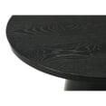 thumbnail image 4 of Jasper Ebony Black Wood 3-PC Coffee End & Console Table Set with Pedestal Base, 4 of 10