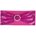thumbnail image 2 of Zukuco Chair Sashes Bows Sequin Stretchy Spandex Bands One-Sided Sequins Decor for Wedding Party Home Chair Cover Sash Decorations, 2 of 5