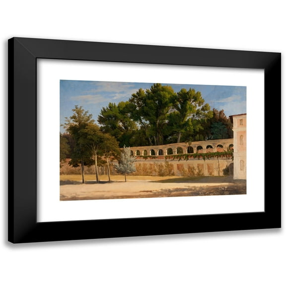 Gustaf Wilhelm Palm 14x11 Black Modern Framed Museum Art Print Titled - From Villa Borghese (1844)