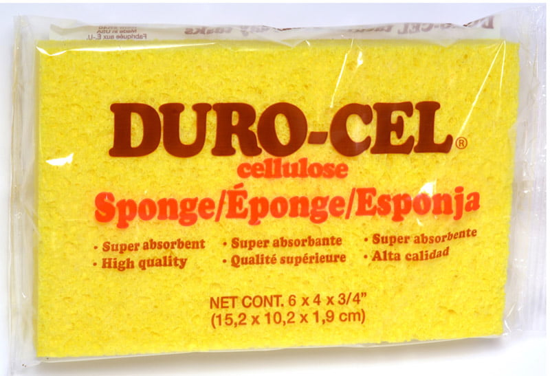 24 Pk 3M 4.2" X 6" X 1.6" Large Yellow Cellulose Commercial Sponge C31 