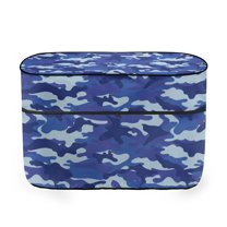 Jeiento Blue Camo RV Propane Tank Cover,Camper Propane Tank Cover,Fits 40LB Dual Propane Tanks for RV/Trailer/Camper Accessories Decorative