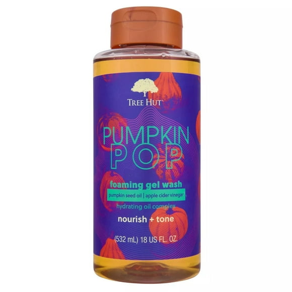 Tree Hut Foaming Gel Wash, Pumpkin Pop, 18 fl oz