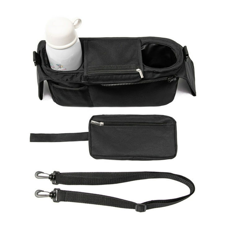 Universal Stroller Organizer with 2 Insulated Cup Holders Stroller Organizer for Britax Carrying Diaper Phone Toys Snacks Walmart