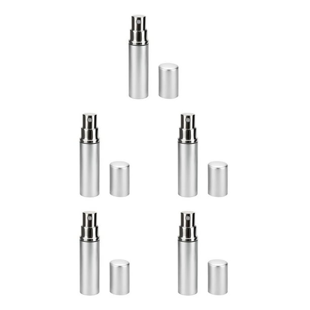 Soidarity Atomizador vacío de 5 uds., recipientes de aroma de 5ml, dispensador de boquilla de aluminio recargable, botella de Spray de aceite esencial, Type5 NO5 Soidarity CBP187491