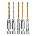 thumbnail image 4 of 5pcs HSS Drill Bit Set High Speed Steel /4 Hex Shank .5-6.5mm Hexagonal Handle 2.5mm, 4 of 9