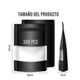 thumbnail image 4 of 300 Bolsas Kraft Xtellar Negro Con Ventana Para 50g, 4 of 4