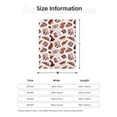 thumbnail image 4 of Throw Blanket for Couch Sofa and Bed, Chocolate Cream Bread Print Super Soft Plush Throw Blanket, Fuzzy Cuteness Comfy Warm Washable Flannel Blanket & Throws for All Season 60"x50", 4 of 5