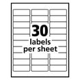 thumbnail image 4 of Avery EcoFriendly Mailing Labels, Inkjet/Laser Printers, 1 x 2.63, White, 30/Sheet, 100 Sheets/Pack (48460), 4 of 5
