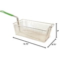 thumbnail image 2 of Prince Castle Fry Basket, Wire Mesh with Green Plastisol Handles (16.75" X 8.75" X 6") -  French Fry Basket for Restaurants and Food Service Establishments, 2 of 10