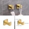 thumbnail image 4 of Pieces Matte Bathroom Hardware Accessories Set Hand Towel Bar Set Toilet Paper Holder Towel Ring Towel Rack Set Matte for Bathroom, 4 of 8