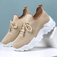 thumbnail image 5 of Fdrone Women's Fashion Chunky Sneakers Comfortable Sport Running Slip On Mid Heel Lightweight Athletic Sports Gym Work Mesh Lace Up ​Dad Shoes Casual Shoes, 5 of 5