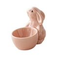 thumbnail image 2 of Esquirla Ceramic Egg Cup for Soft Boiled Egg Kitchen Utensils Display Lunch Dinner Table Centerpiece Easter Bunny Egg Stand Egg Holder pink, 2 of 8