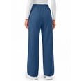thumbnail image 5 of MOSHU Wide Leg Sweatpants for Women High Waisted Baggy Fleece Cotton Pants Fall Casual Sweatpants with Pockets, 5 of 11