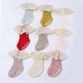 thumbnail image 3 of Baozhu Baywell Autumn Cute Baby Princess Socks Fashion Long Frilly Lace Socks 1 Pair Spring Toddler Solid Color Socks 0-5 Years, 3 of 5