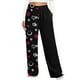 thumbnail image 5 of Gibobby pantalones de yoga Fit Jogger Sporty Pantalones estampados para mujer Pantalones Cintura alta Athletic Bolsillos Pantalones de chándal inferiores Pantalones (Negro, S), 5 of 5