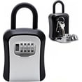 thumbnail image 1 of Key Lock Box  Wall Mounted Combination Lock Box   Key Storage Lock Box with Mounting Kit & -Proof  Key Hider for Outdoor & Indoor, 1 of 7