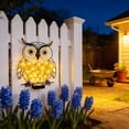 thumbnail image 6 of Metal Owl Solar Lights Outdoor Decor, Gardens Light, Garden Decorative Stake, Whimsical Gardening Gifts for Women Mom, Outdoor Lights for Yard Patio Decor, 6 of 8