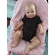 thumbnail image 3 of 50cm / 19in Baby Girl Doll con peluquería Brown / Blue Eyes-Open Lifelike Newborn Doll Caucasian Reborns for Dollhouse Accs - Ojos azules - 50 cm, 3 of 3