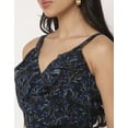 thumbnail image 5 of Moomaya V Neck Sleeveless Printed Georgette Dress - Women's Summer Dress, 5 of 8