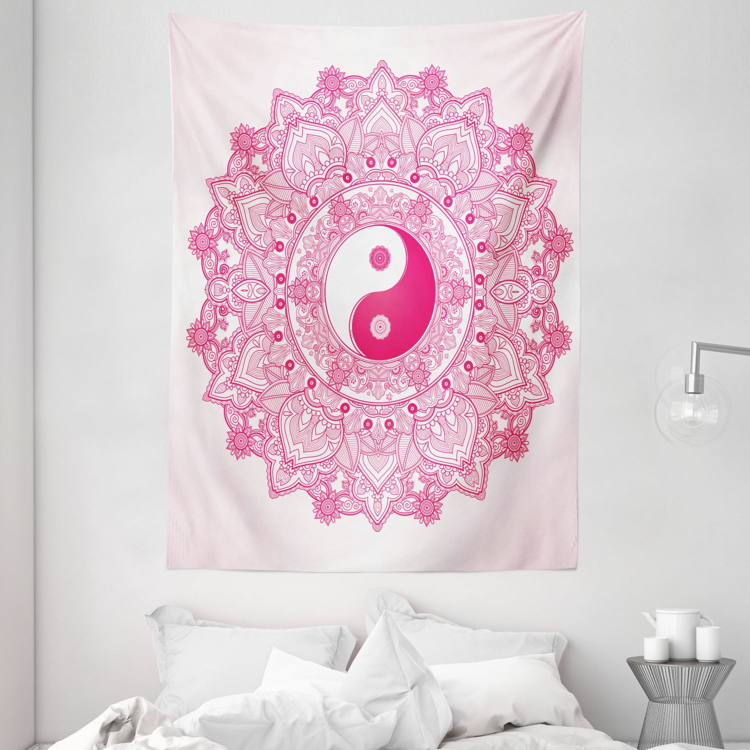 Ying Yang Tapestry, Traditional Mystical Yin Yang with Tao ...
