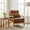 Brown, variant on Classic Wooden Lounge Chair with Comfortable Fabric Upholstery