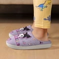 thumbnail image 6 of Kids Slippers Kuromi And My Melody House Slippers Warm Soft Plush Slipper Anti-Slip Winter Fluffy House Shoes for Boys Girls, 6 of 7