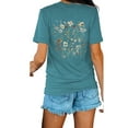 thumbnail image 4 of XCHQRTI Mountain Heartbeat Tshirt Flower Graphic Tees Women Ladies Tee Shirts Short Sleeve, 4 of 8