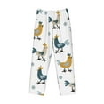 thumbnail image 4 of Daiia Farm Roosters Men's Sleep Pant with Pockets and Drawstring,Pajama Pants-Small, 4 of 9