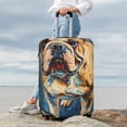 thumbnail image 7 of Pofeuu Patriotic Bulldog Welcome Print Luggage Suitcase Cover Protector Luggage Washable Covers Aesthetic for 18/24/28/32 inch Luggage（No luggage included）-Medium, 7 of 7