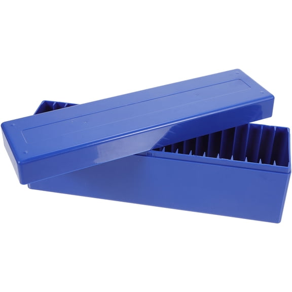 Raindrops Plastic Storage Coin Case 1Set Navy Rectangular Coin Holders for Collectors