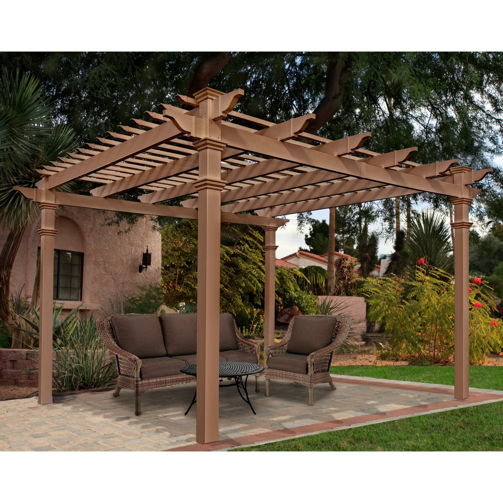 New England Arbors Arcadia Composite Pergola by New England Arbors