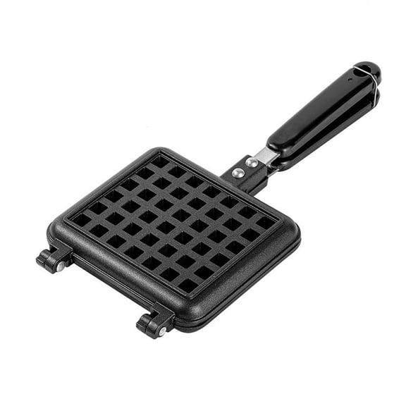 Stove Top Waffle Iron Plates, Deep Fill Non-Stick Aluminum Alloy Traditional for Easy Clean B