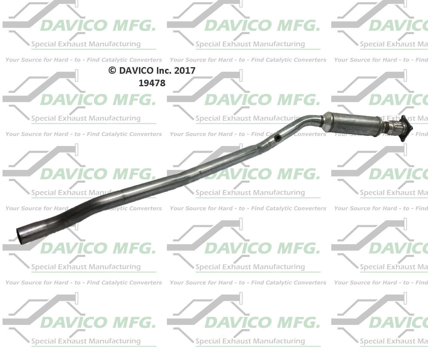 Davico Mfg 19478 Direct-Fit Catalytic Converter