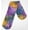 Orange Purple Blue Floral, variant on Batik Tie Dye Double Oven Mitt by Penny's Needful Things (Orange Purple Blue Floral)