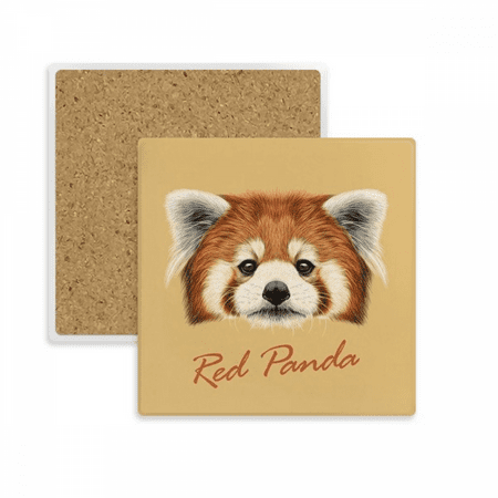 

Chestnut Red Panda Animal Square Coaster Cup Mat Mug Subplate Holder Insulation Stone