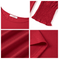 thumbnail image 4 of UVN Crewneck Blouse for Women Fall Long Sleeve T-Shirts Casual Tees Ladies Loose Tops, 4 of 7